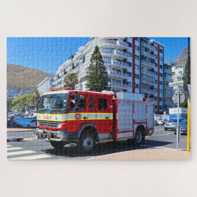 Puzzle Camión de bomberos y salvamento, Ciudad del Cabo (Horizontal)