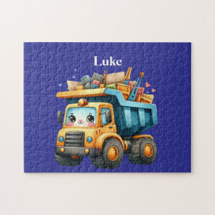 Puzzle Camión de volcado del niño