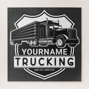 Puzzle Camionero de Camión Semirremolque Personalizado NO