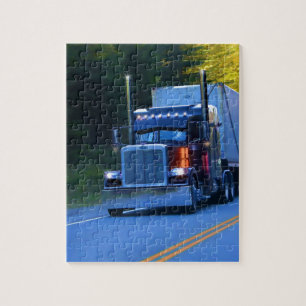 Puzzle Camioneros, grandes camiones de transporte