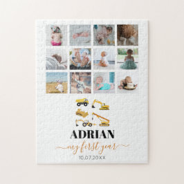 Puzzle Camiones de construcción Collage de fotos de prime