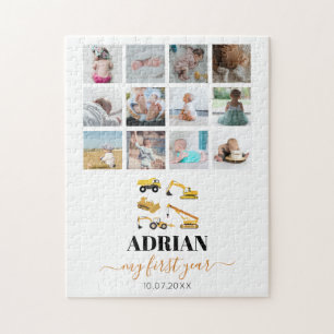 Puzzle Camiones de construcción Collage de fotos de prime