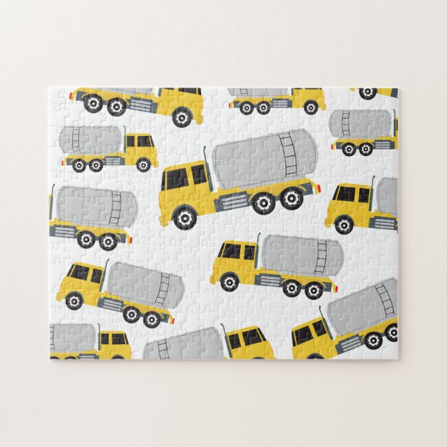 Puzzle Camiones de transporte de camiones cisterna (Horizontal)