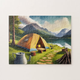 Puzzle Campamento artístico apacible 1 foto rompe Interne