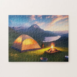 Puzzle Campamento artístico apacible 2 foto rompe Interne