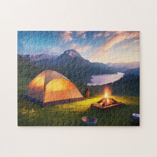 Puzzle Campamento artístico apacible 2 foto rompe Interne (Horizontal)