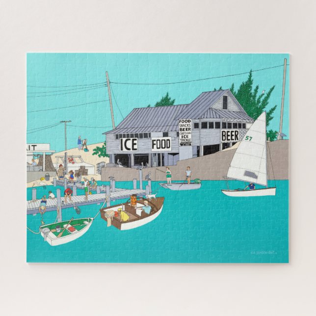 Puzzle Campamento de Pesca de Byrd (Horizontal)