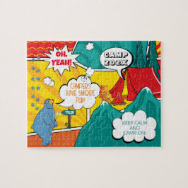 Puzzle Campamento de verano de arte pop infantil