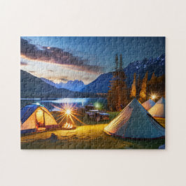 Puzzle Campamento montañoso 3 foto rompe higos en Interne