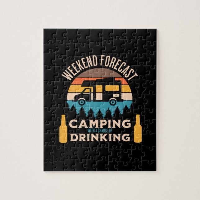 Puzzle Camping De Cervezas Con Cumpleaños De Cerveza (Vertical)