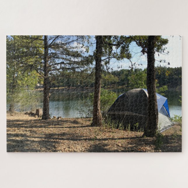 Puzzle Camping en el lago Table Rock (Horizontal)