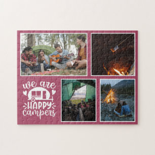 Puzzle Camping rosa 4 Collage de fotos Keepsake