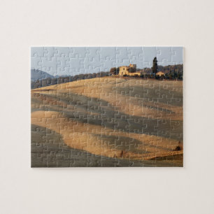 Puzzle Campo agrícola al atardecer, Val d'Orcia, Toscana