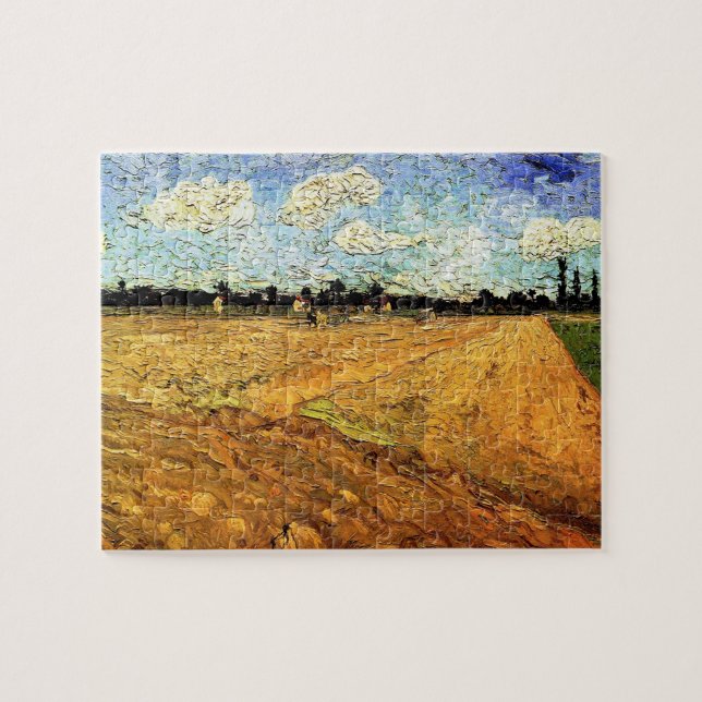 Puzzle Campo Arado (los surcos) de Vincent van Gogh (Horizontal)