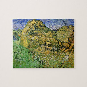 Puzzle Campo con almiares de Vincent van Gogh