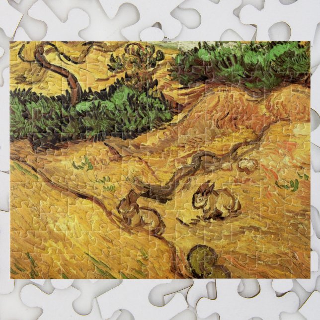 Puzzle Campo con dos conejos por Vincent van Gogh (Subido por el creador)