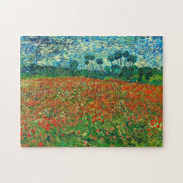 Puzzle Campo de amapolas arte fino de Vincent Van Gogh (Horizontal)
