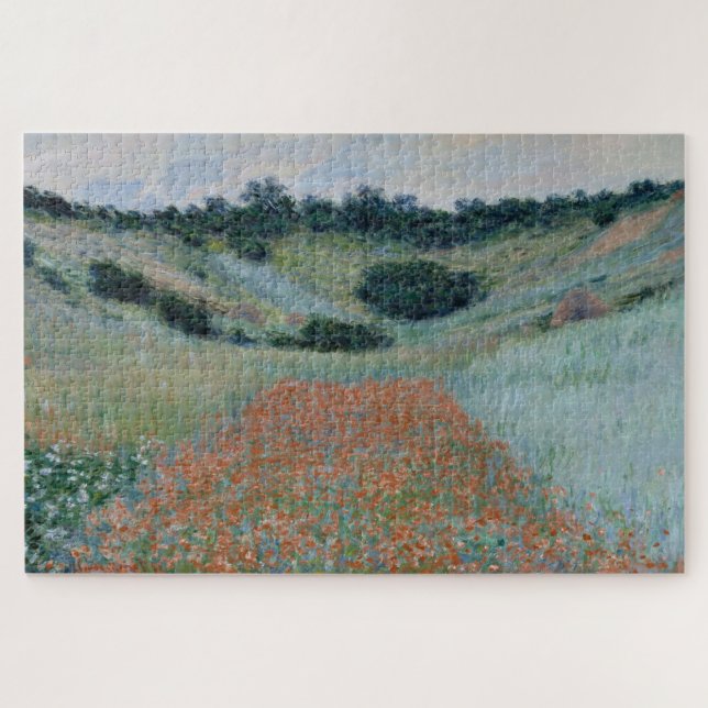Puzzle Campo de amapolas cerca de Giverny de Claude Monet (Horizontal)