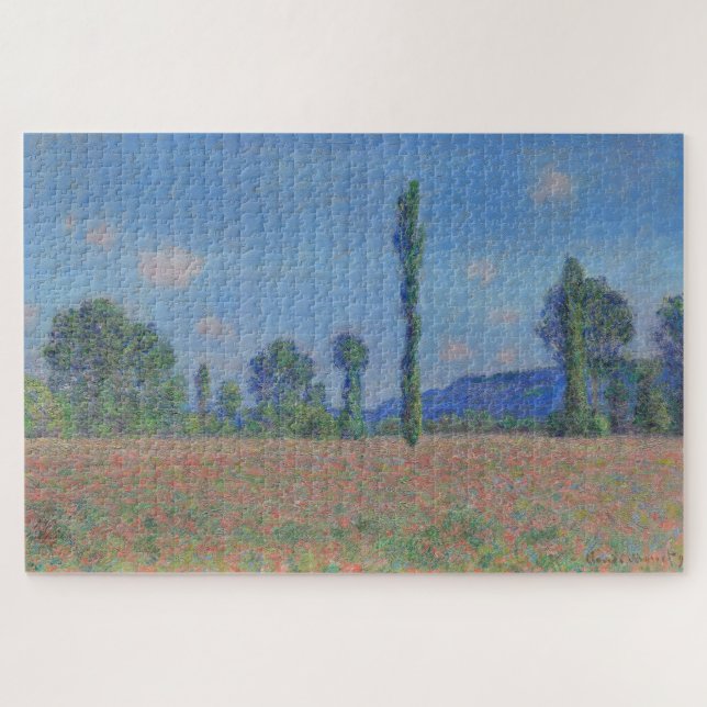 Puzzle Campo de amapolas de Claude Monet (1890) (Horizontal)