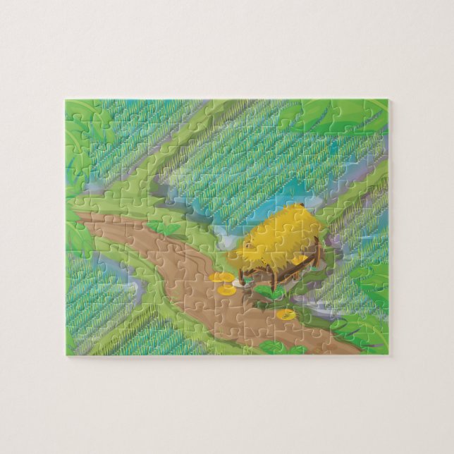 Puzzle Campo de arroz (Horizontal)