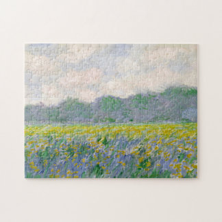 Puzzle Campo de Bella Artes de Monet de los Iris Amarillo
