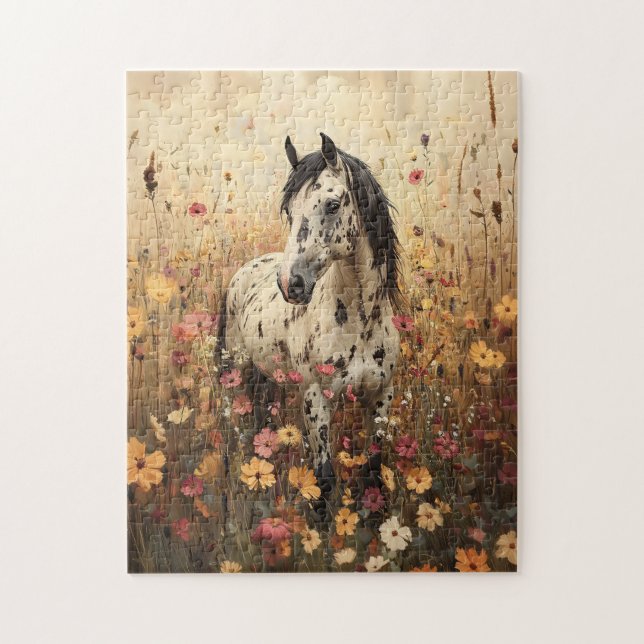 Puzzle Campo de Caballo de Appaloosa (Vertical)