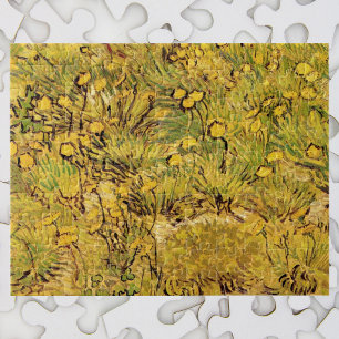 Puzzle Campo de flores amarillas de Vincent van Gogh
