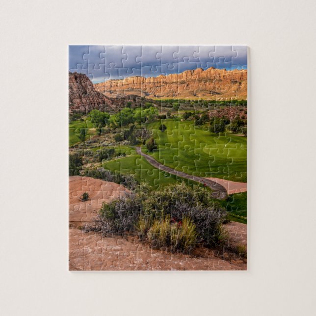 Puzzle Campo de golf del barranco del desierto de Moab en (Vertical)