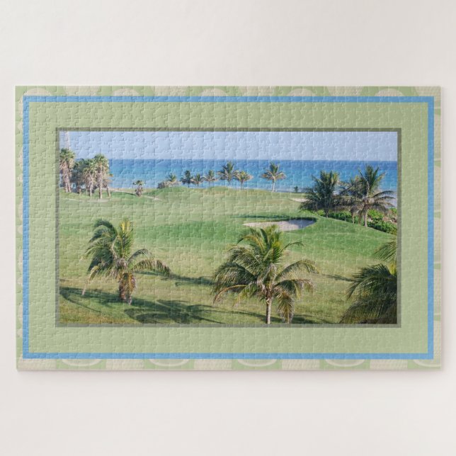 Puzzle Campo De Golf Sobre El Palmeral Playa (Horizontal)