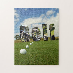Puzzle Campo De Golf Y Logotipo