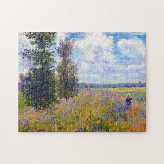 Puzzle Campo de la amapola, Argenteuil, Claude Monet 1875 (Horizontal)