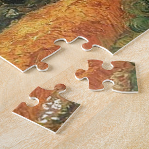 Puzzle Campo de trigo con ciprés de Van Gogh.