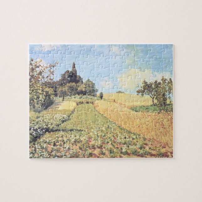 Puzzle Campo de trigo de Alfred Sisley el | (Horizontal)