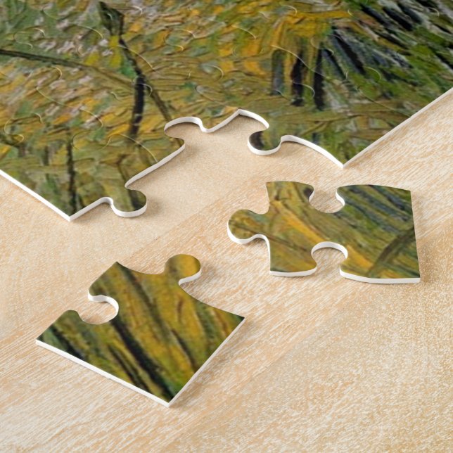 Puzzle Campo de Trigo Verde con Cypress de Van Gogh. (Lado)