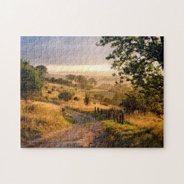 Puzzle Campo inglés de la sol el | del amanecer (Horizontal)
