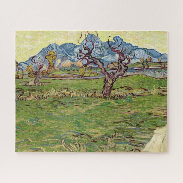 Puzzle Campos cerca de los Alpilles Vincent van Gogh (Horizontal)