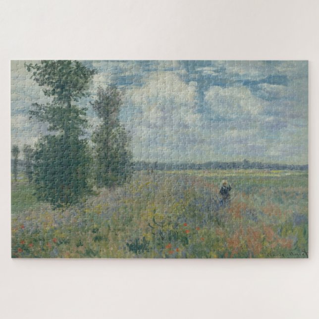Puzzle Campos de amapolas de Claude Monet cerca de Argent (Horizontal)