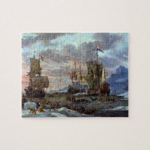 Puzzle Campos de Ballenas Océano Ártico Abraham Storck 16