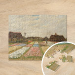 Puzzle Campos de bombilla | Vincent Van Gogh<br><div class="desc">Bulb Fields (1883) o Flores Camas en Holanda, por el artista holandés post-impresionista Vincent Van Gogh. El arte original es un aceite sobre lienzo. Se trata de una de las primeras pinturas de Van Gogh que representan una vista panorámica de los tulipanes en flor. Utilice las herramientas de diseño para...</div>