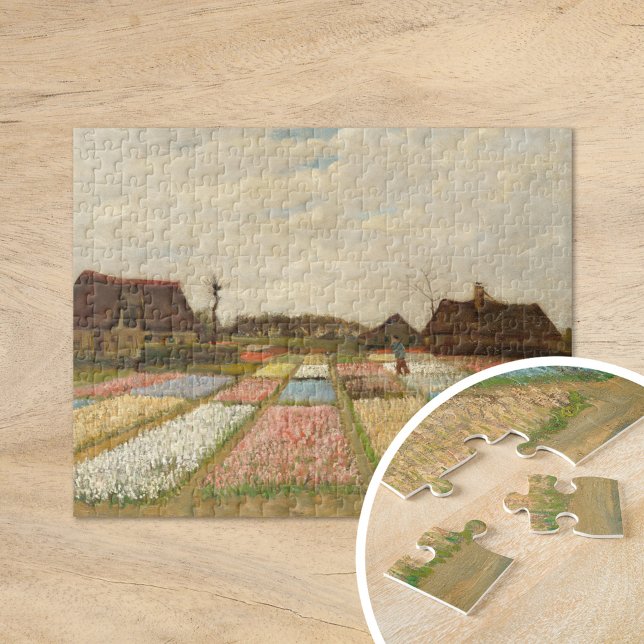 Puzzle Campos de bombilla | Vincent Van Gogh (Subido por el creador)