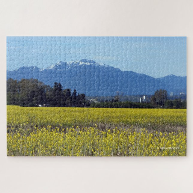 Puzzle Campos de Oro de Nabos Forrajeros de Primavera Aso (Horizontal)