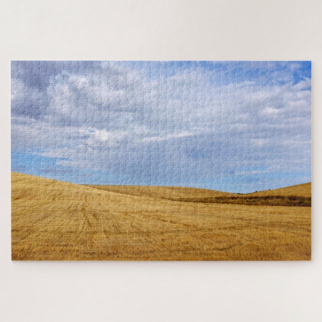 Puzzle Campos de trigo cosechado (Horizontal)