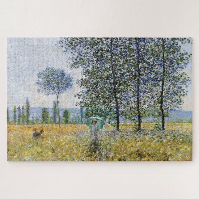 Puzzle Campos en primavera de Claude Monet (Horizontal)