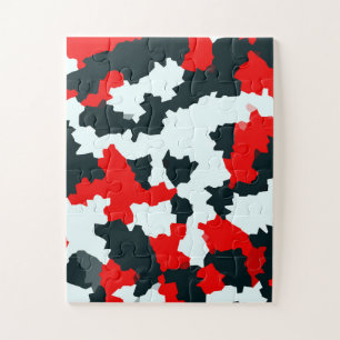 Puzzle Camuflaje de mosaico de abstracción geométrica irr