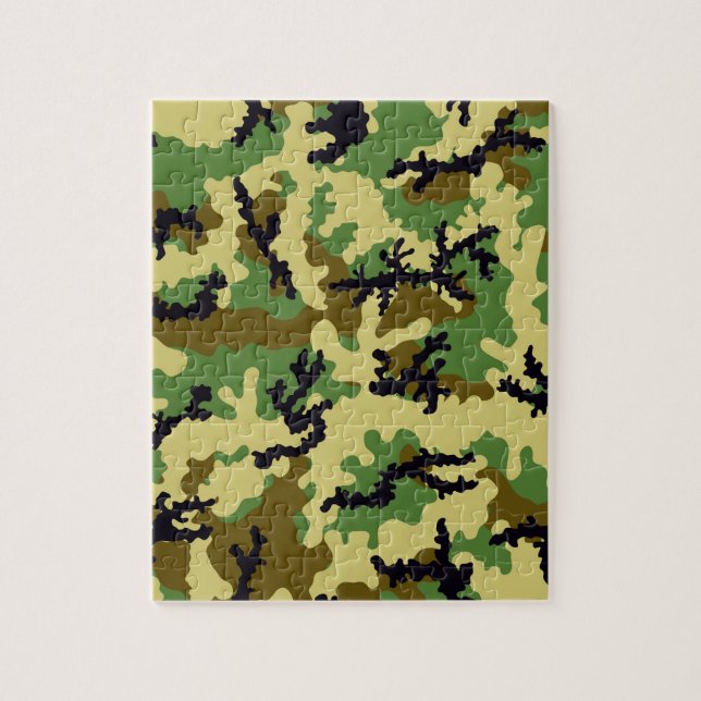 Puzzle Camuflaje de Woodland (Vertical)