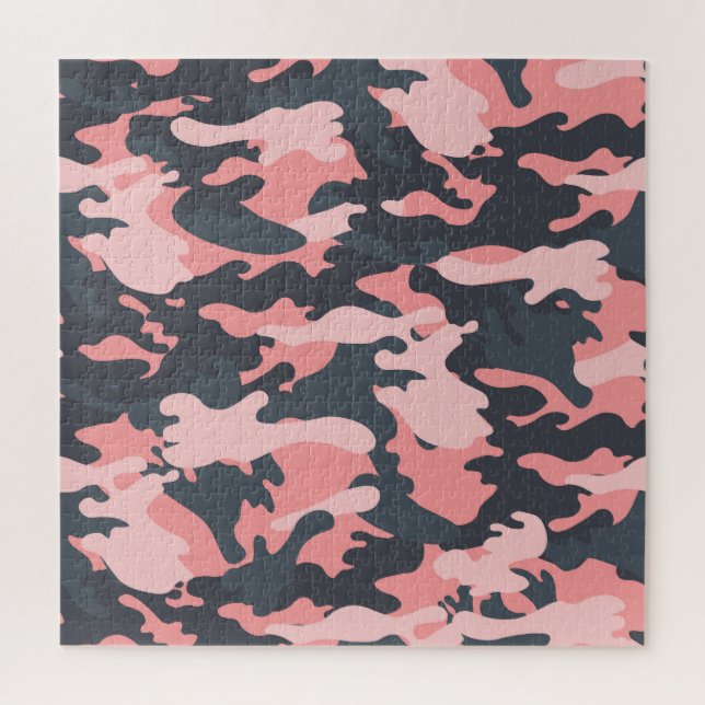 Puzzle Camuflaje rosado: patrón de cosecha clásico (Vertical)