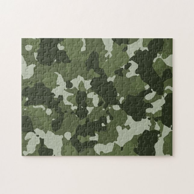 Puzzle Camuflaje verde militar (Horizontal)