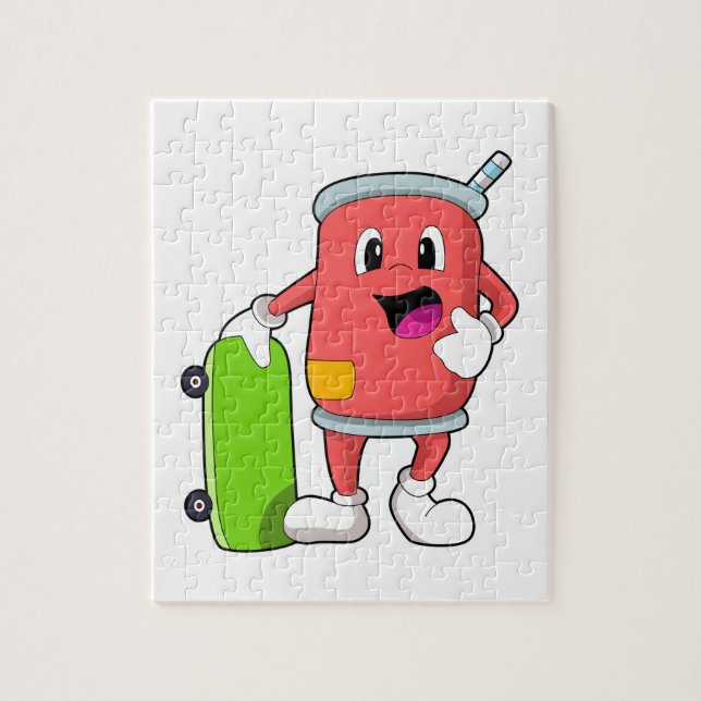 Puzzle Can as Skater con Skateboard (Vertical)