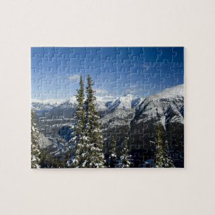 Puzzle Canadá, Alberta, Banff. Vistas del valle de Bow