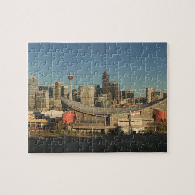 Puzzle Canadá, Alberta, Calgary: Línea aérea de la ciudad (Horizontal)